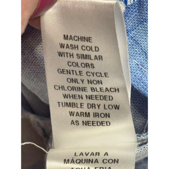 NWT London Times Blue, Ivory, White Floral Square Neck Puffer Sleeve Dress SZ 8 - Picture 9 of 10